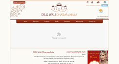Desktop Screenshot of dilliwalidharamshala.com
